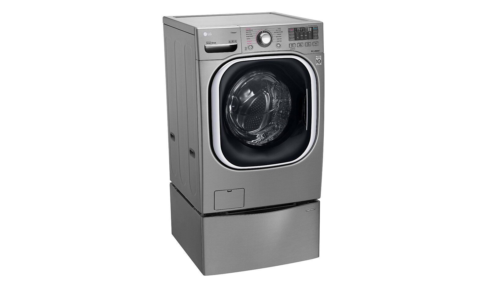 LG TWINWash 雙能洗(蒸洗脫烘) 19公斤+2.5公斤洗衣容量, WD-S19TVD TWINWash