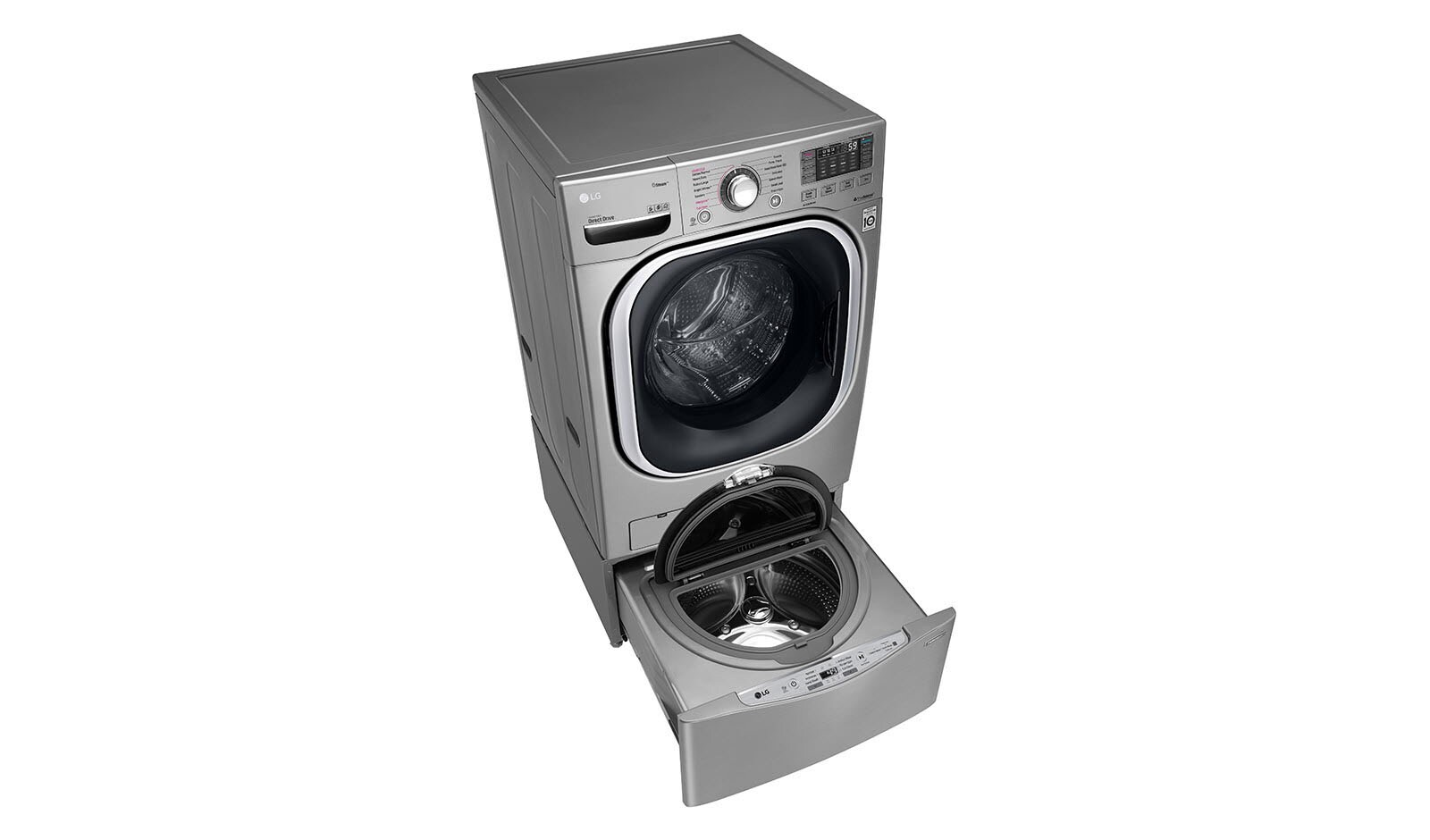 LG TWINWash 雙能洗(蒸洗脫烘) 19公斤+2.5公斤洗衣容量, WD-S19TVD TWINWash