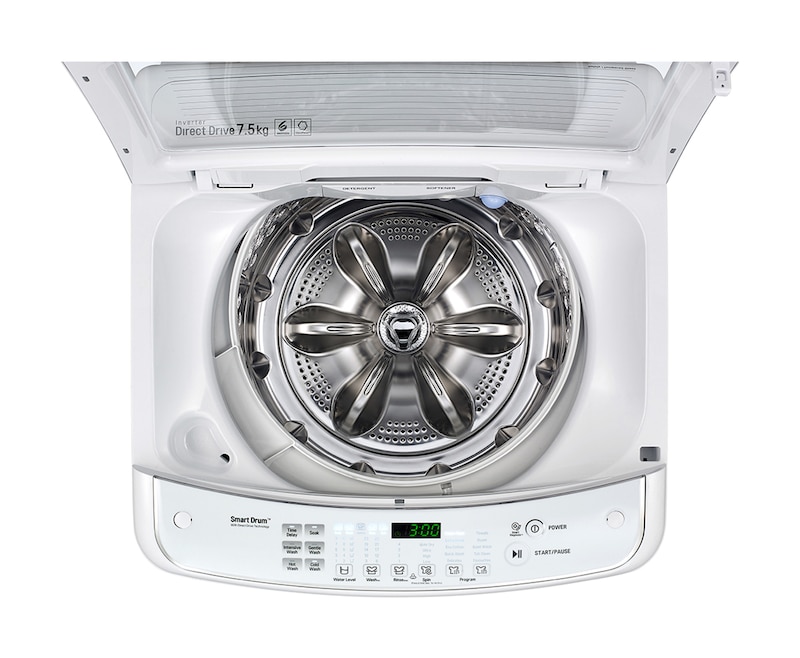 LG 6MOTION DD直立式變頻洗衣機 水漾白 / 16公斤洗衣容量, WT-D165WG