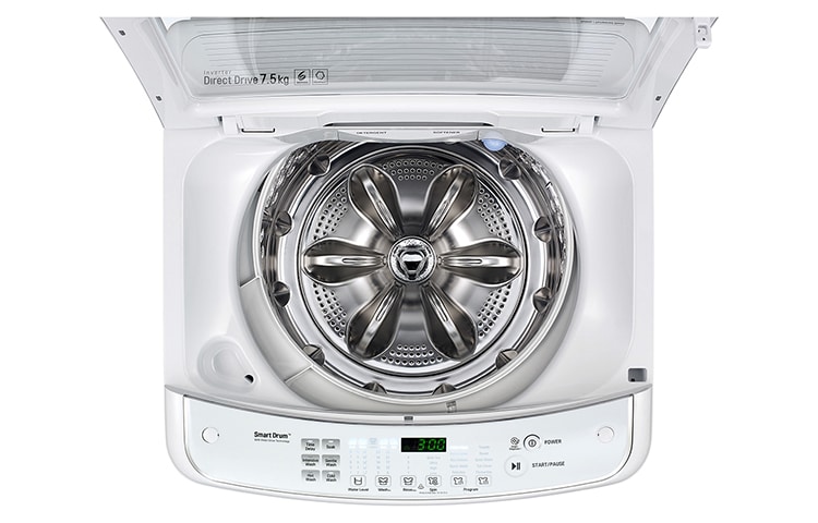 LG 6MOTION DD直立式變頻洗衣機 水漾白 / 16公斤洗衣容量, WT-D166WG