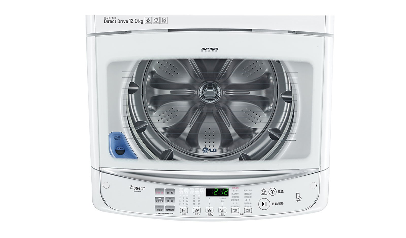 LG 6MOTION DD直立式變頻洗衣機 水漾白 / 12公斤洗衣容量 , WT-SD126HWG