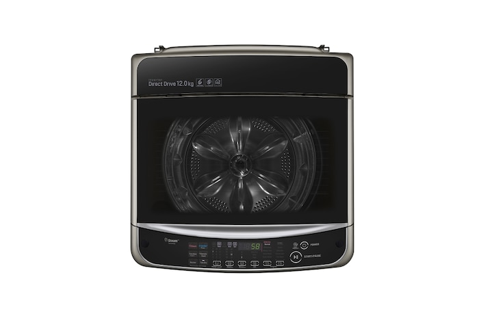 LG 12公斤直立式洗衣機|不鏽鋼銀|蒸氣直驅變頻|極窄版, WT-SD129HVG