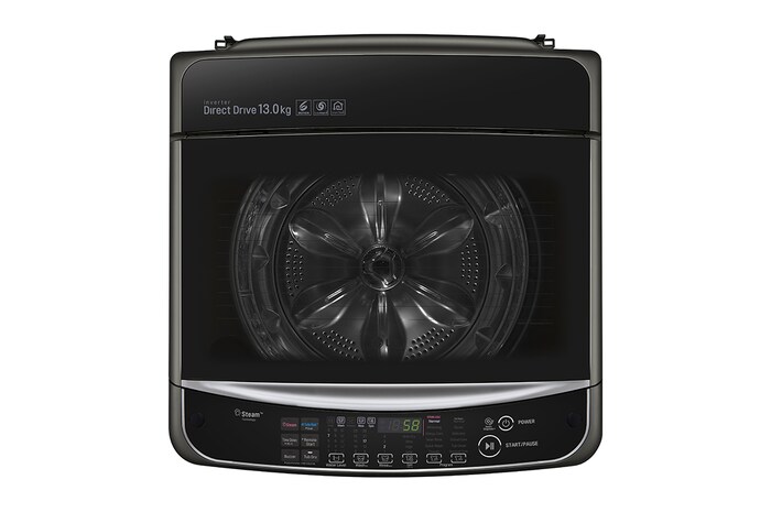 LG 13公斤直立式洗衣機｜極光黑｜蒸氣直驅變頻｜極窄版, WT-SD139HBG