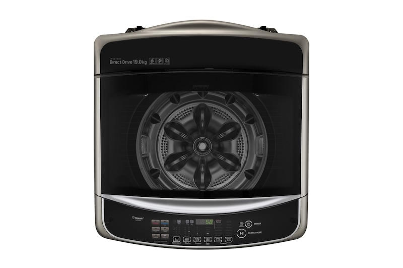 LG 17公斤直立式洗衣機｜不鏽鋼銀｜蒸氣直驅變頻, WT-SD179HVG