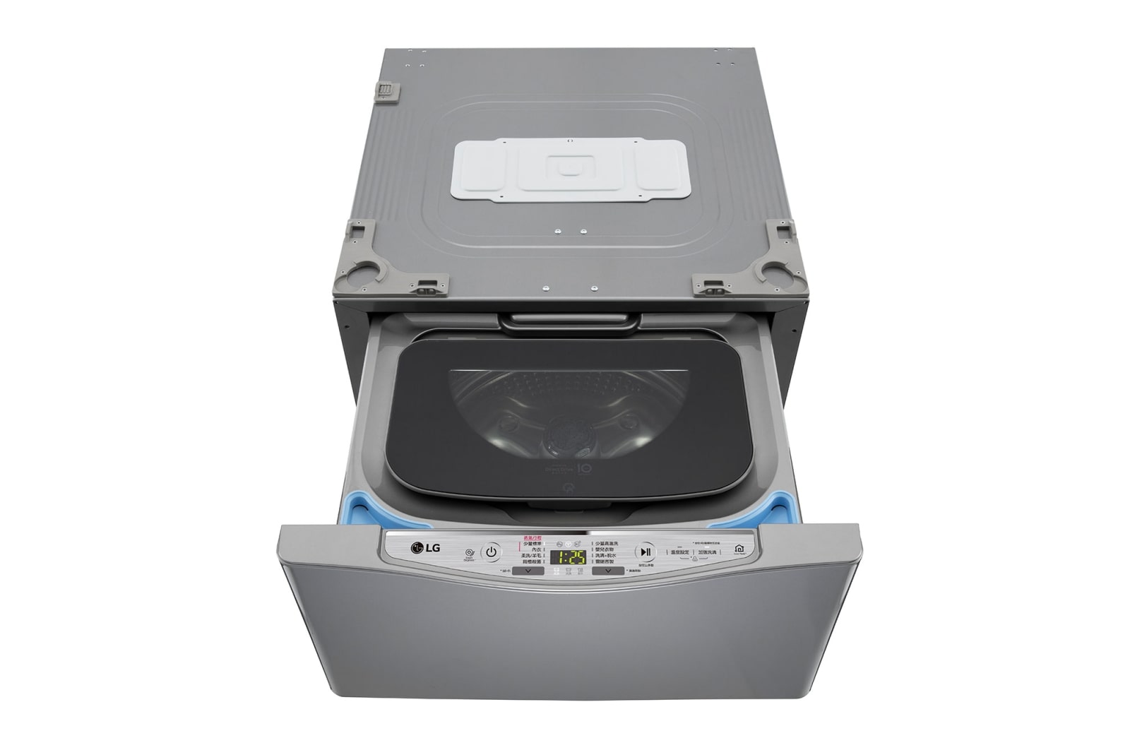 LG MiniWash 迷你洗衣機 (蒸洗脫)&#xff5c;2公斤 - 特定通路販售 (星辰銀) WT-SD200AHV 正視圖