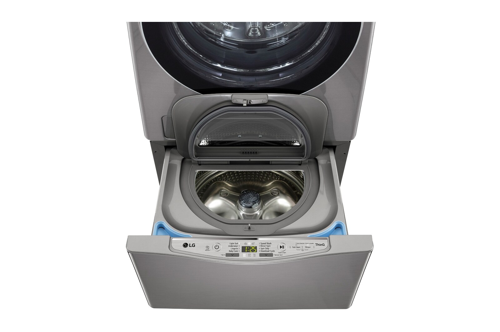 LG MiniWash 迷你洗衣機 (蒸洗脫)｜2公斤 - 特定通路販售 (星辰銀), WT-SD200AHV