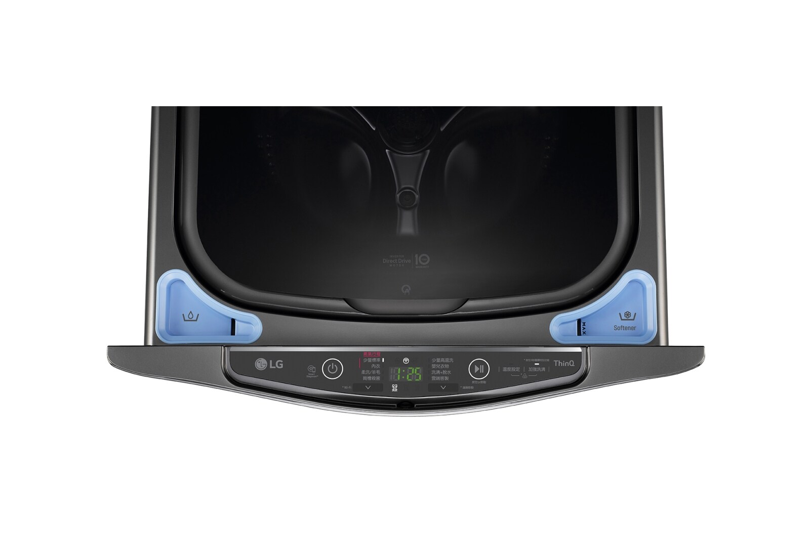 LG 2公斤迷你洗衣機｜尊爵黑｜蒸洗脫, WT-SD201AHB