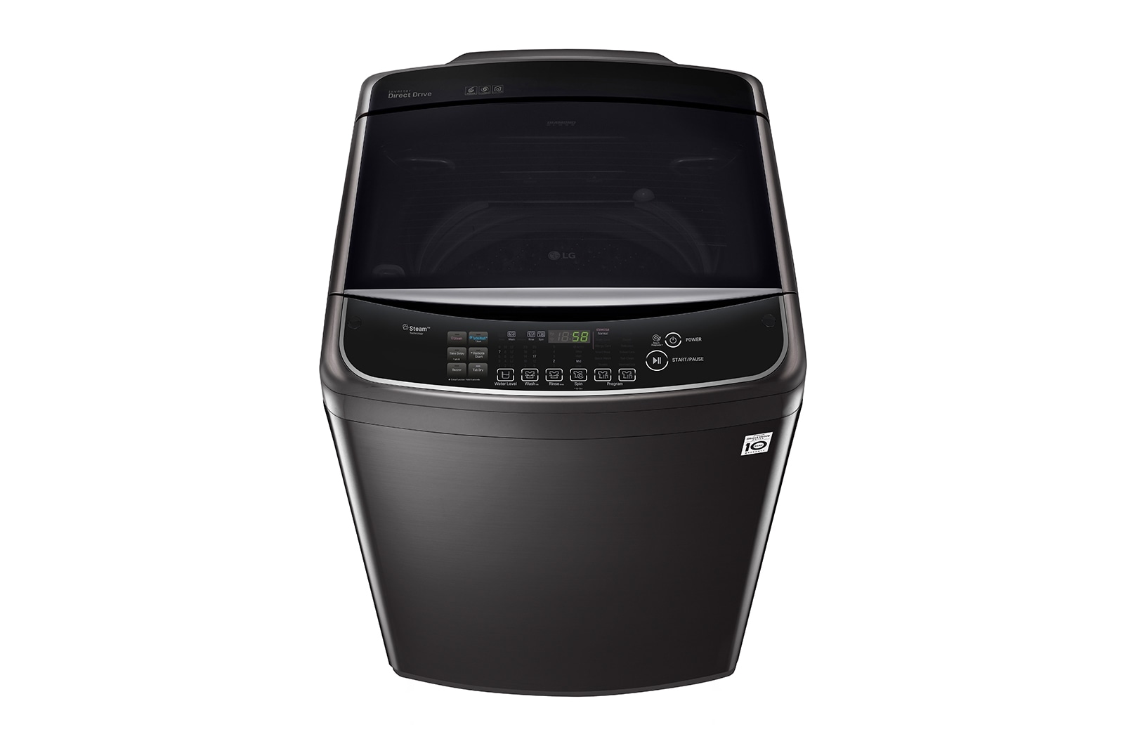 LG 21公斤直立式洗衣機｜極光黑｜蒸氣直驅變頻, WT-SD219HBG