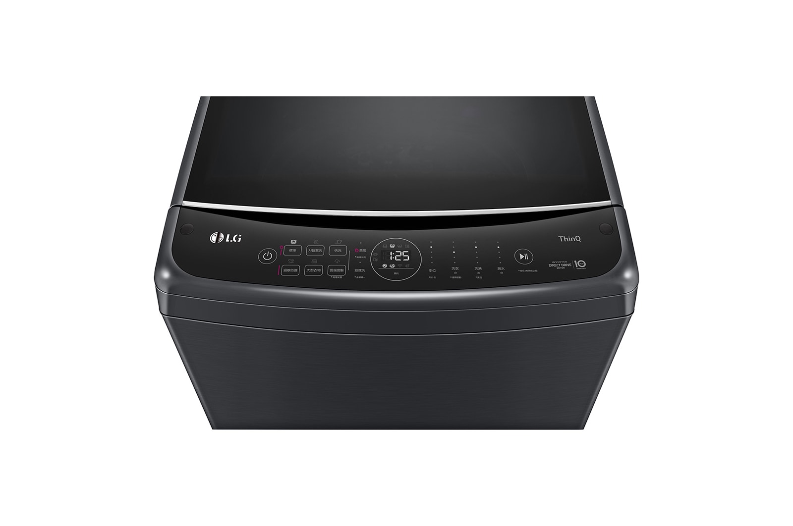 LG 17公斤直立式洗衣機｜極光黑｜智慧直驅變頻｜AI DD™, WT-VD17HB