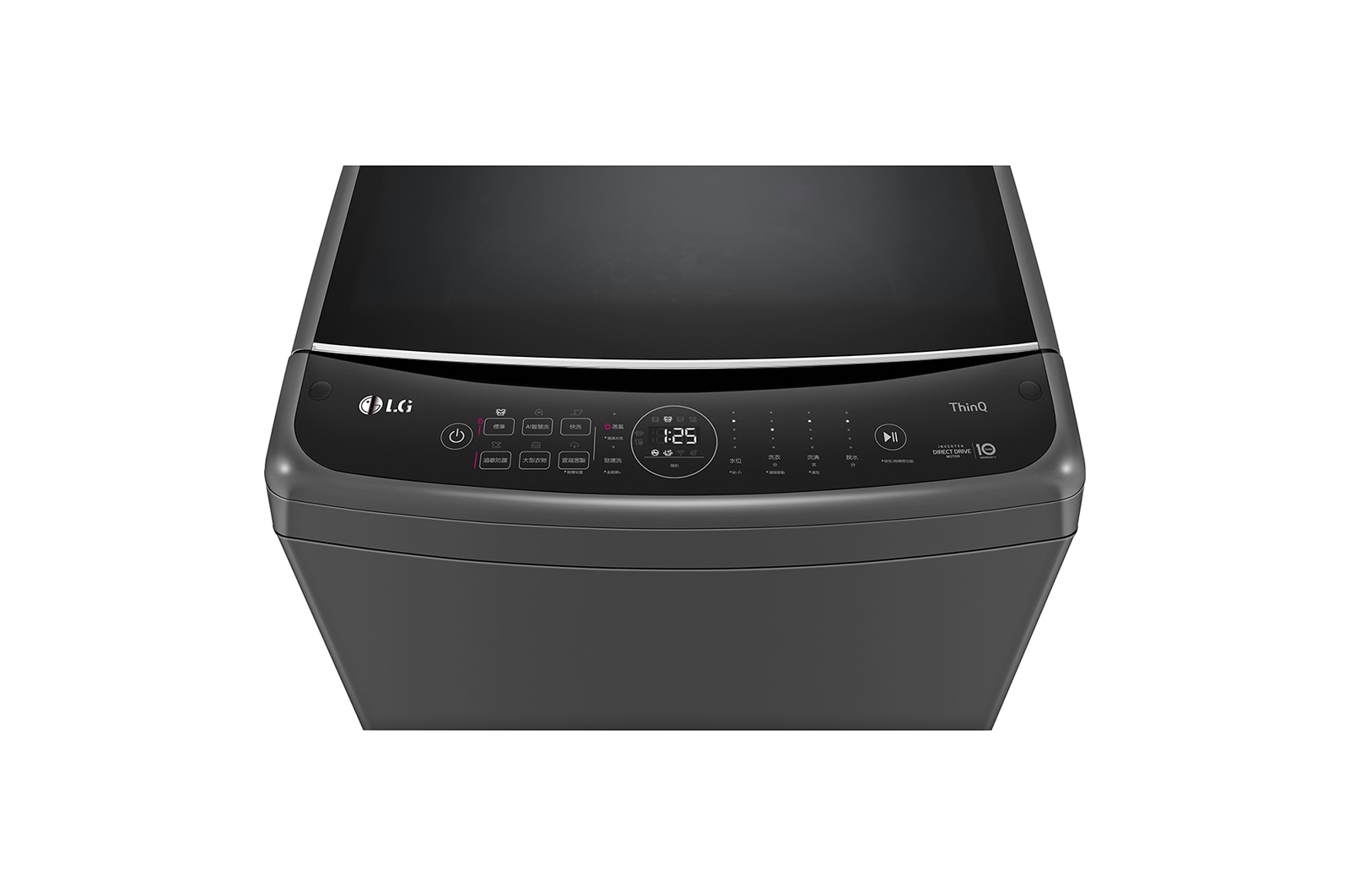 LG 17公斤直立式洗衣機｜曜石黑｜智慧直驅變頻｜AI DD™, WT-VD17HM