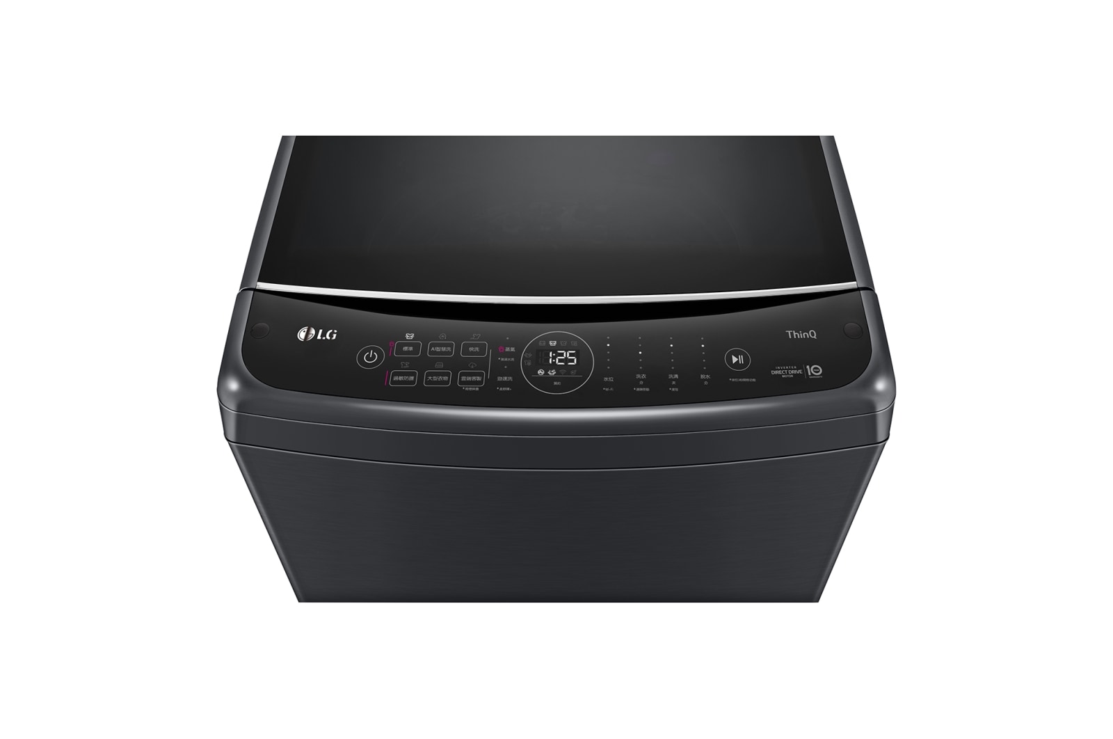 LG 15公斤直立式洗衣機｜極光黑｜智慧直驅變頻｜AI DD™, WT-VDN15HB