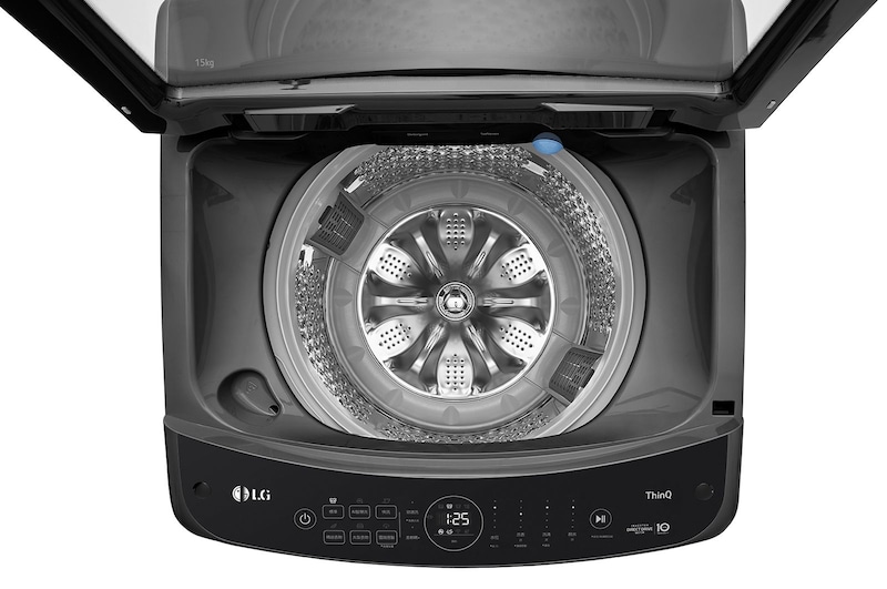 LG 15公斤直立式洗衣機｜曜石黑｜智慧直驅變頻｜AI DD™, WT-VDN15M