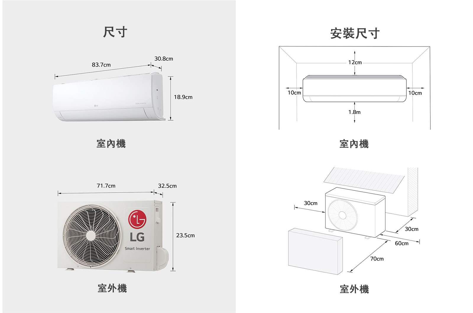 LG DUALCOOL WiFi雙迴轉變頻空調 - 超值單冷型_4.1kW, LS-41DCW