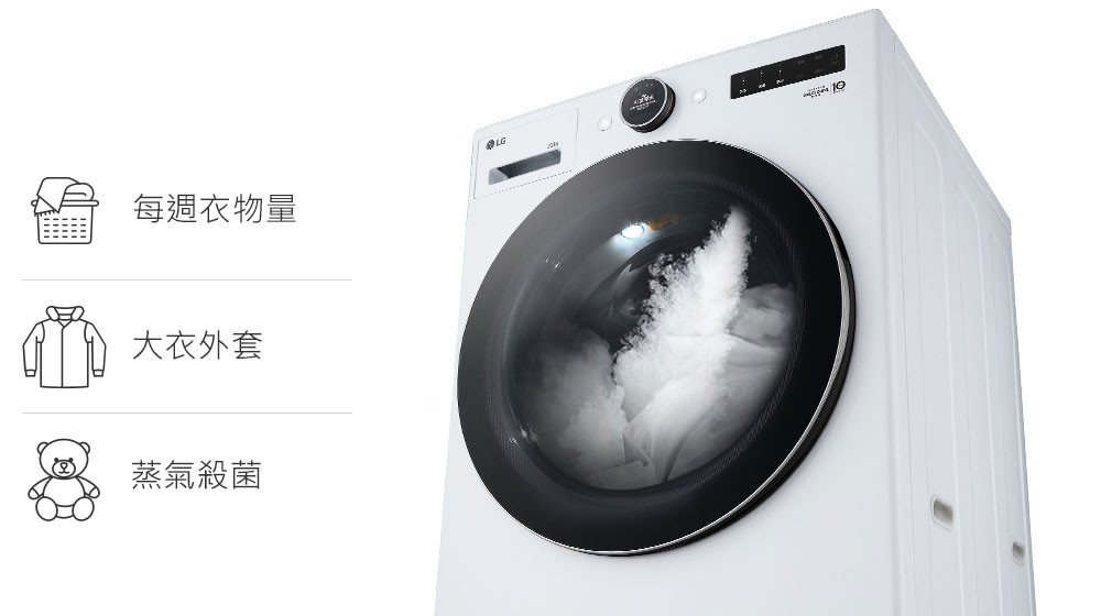 上置滾筒TrueSteam™蒸氣洗