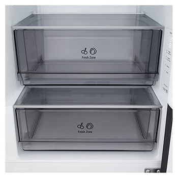 333L, Fit & Max Fridge Freezer, Black
