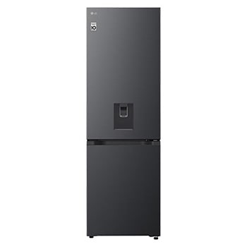 Front view of 333L, Fit & Max Fridge Freezer, Black GBFSJ10DEP