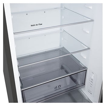 333L, Fit & Max Fridge Freezer, Black