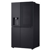 628L, InstaView™ American Style Fridge Freezer, Black