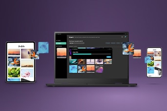 This image shows how to connect phone to laptop wirelessly, with photos and files being transferred between devices, illustrating seamless multi-device file sharing through LG gram Link.