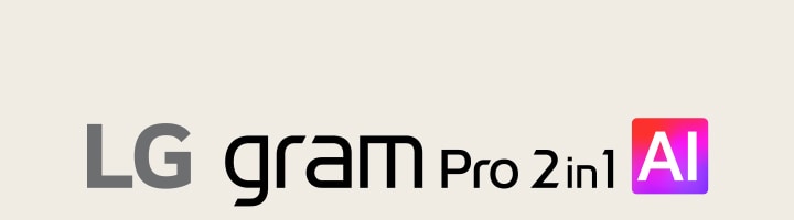LG gram Pro 2in1 AI logo