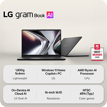 'This image shows two lightweight laptops displayed on a bright background. One laptop is angled to highlight its slim, compact rear design, while the other is open, emphasizing a thin and lightweight build, with key specifications shown below.