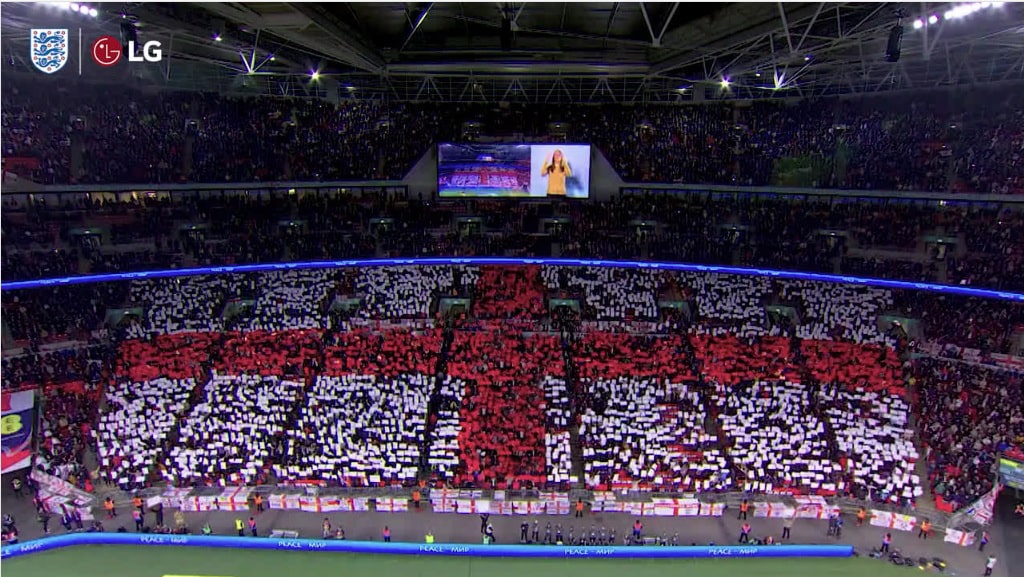official LG UK Euro football advertisement