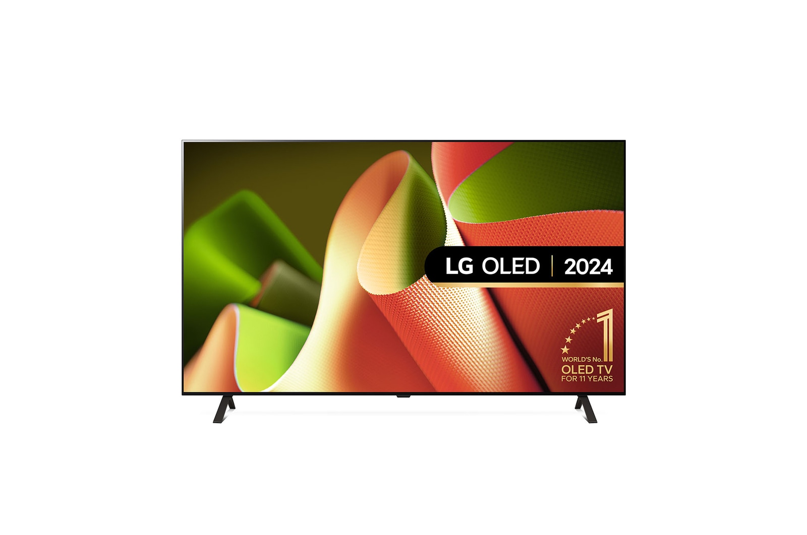 Front view of LG OLED OLED77B46LA TV