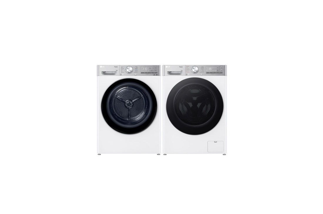 LG 13kg BIG In™ Washing Machine F4Y913WCTA1 and 10kg DUAL Inverter Heat Pump™ Tumble Dryer FDV1110W, F4Y913WCTA1.FDV1
