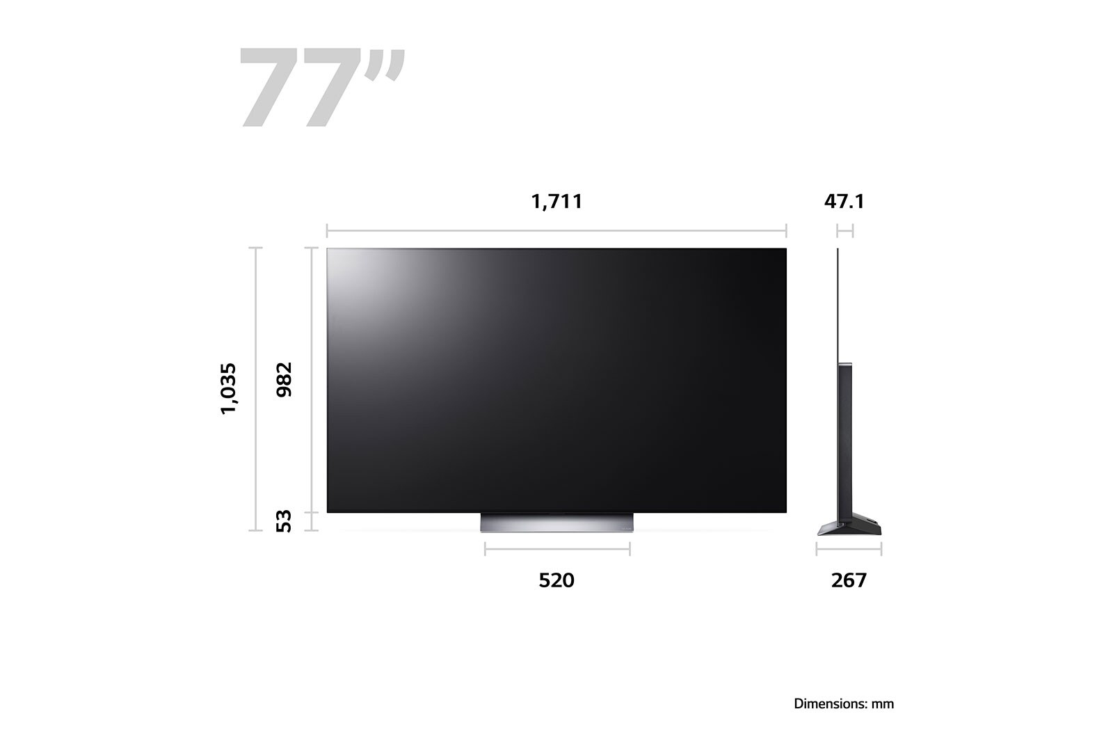 LG OLED evo C3 77" TV & S65Q Soundbar, OLED77C36LC.S65Q