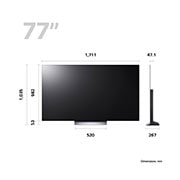 LG OLED evo C3 77" TV & S65Q Soundbar, OLED77C36LC.S65Q