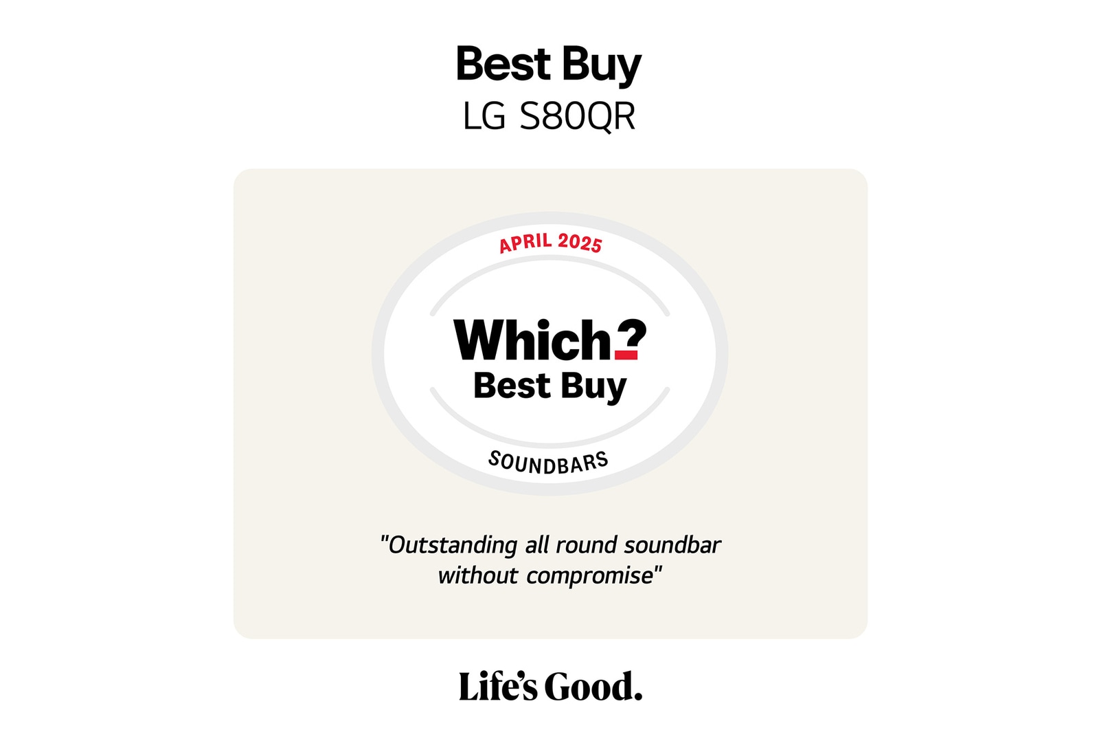 LG S80QR Soundbar, S80QR