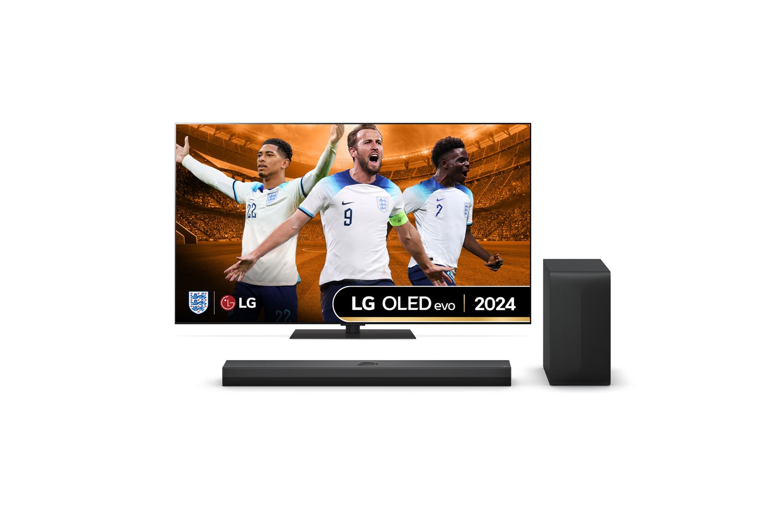 Front view of LG G4 OLED 65'' TV & USG10TY Soundbar OLED65G46LS.USG10TY