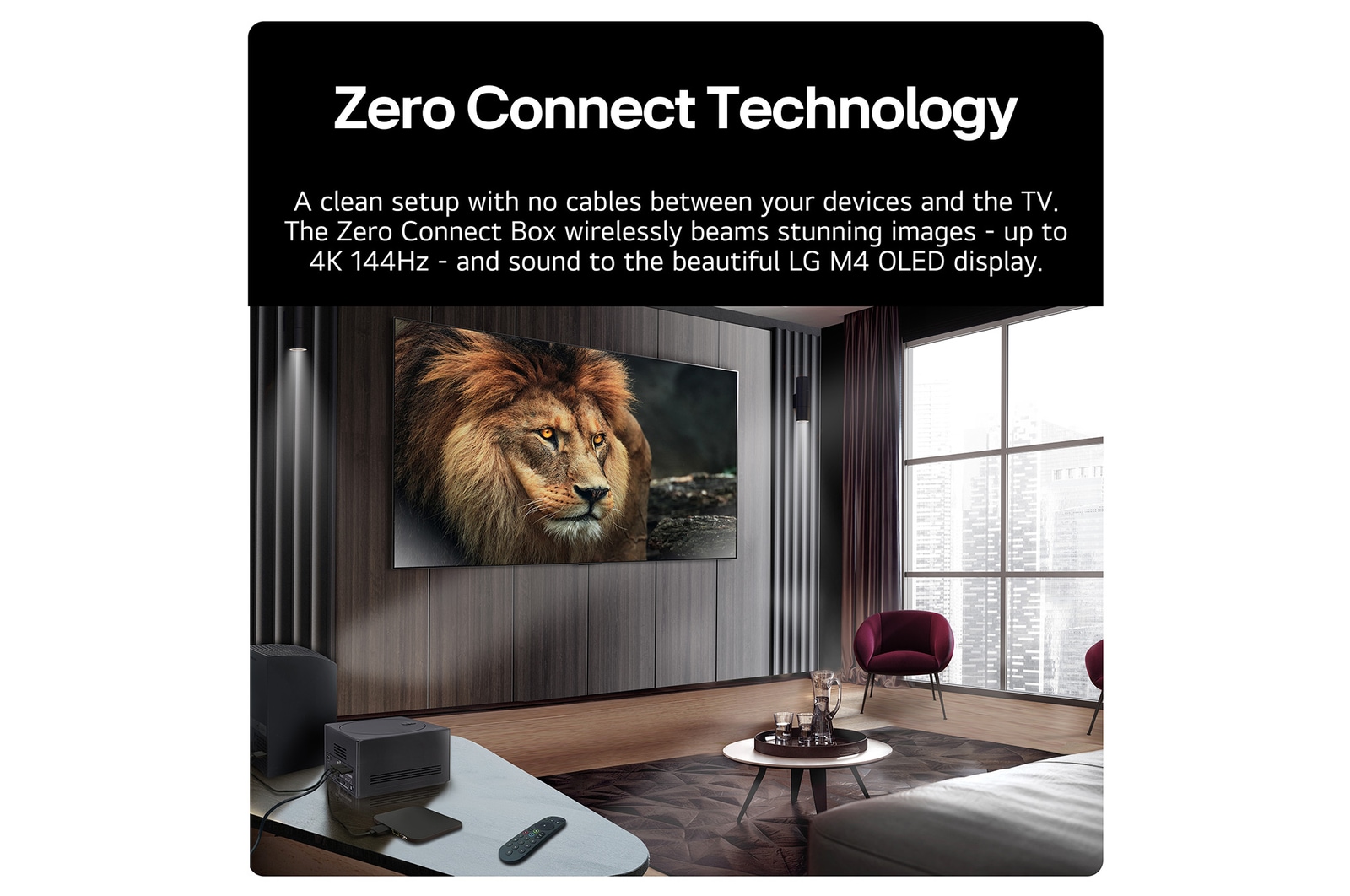 LG World’s First True Wireless TV 83 inch LG OLED evo AI M4 with 4K 144Hz Video & Audio Transfer , OLED83M49LA