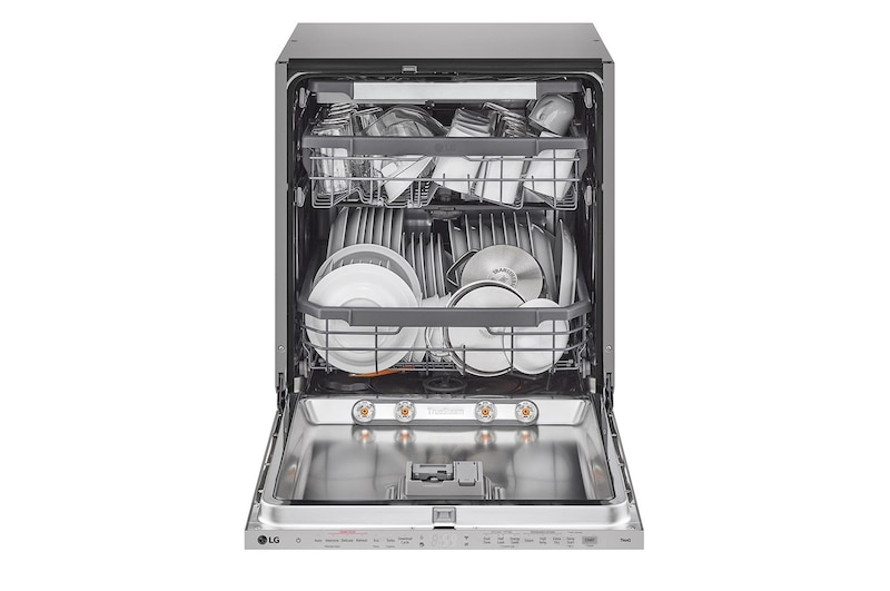 front open view with dish