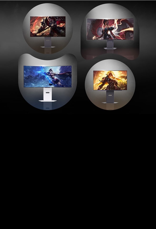 4 UltraGear OLED monitors in 4 separate boxes 