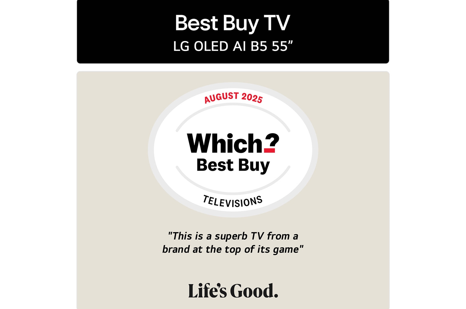 "This is a superb TV from a brand at the top of its game" 