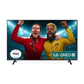 Front view of 65 inch LG QNED AI QNED70 4K Smart TV 2025 65QNED70A6A