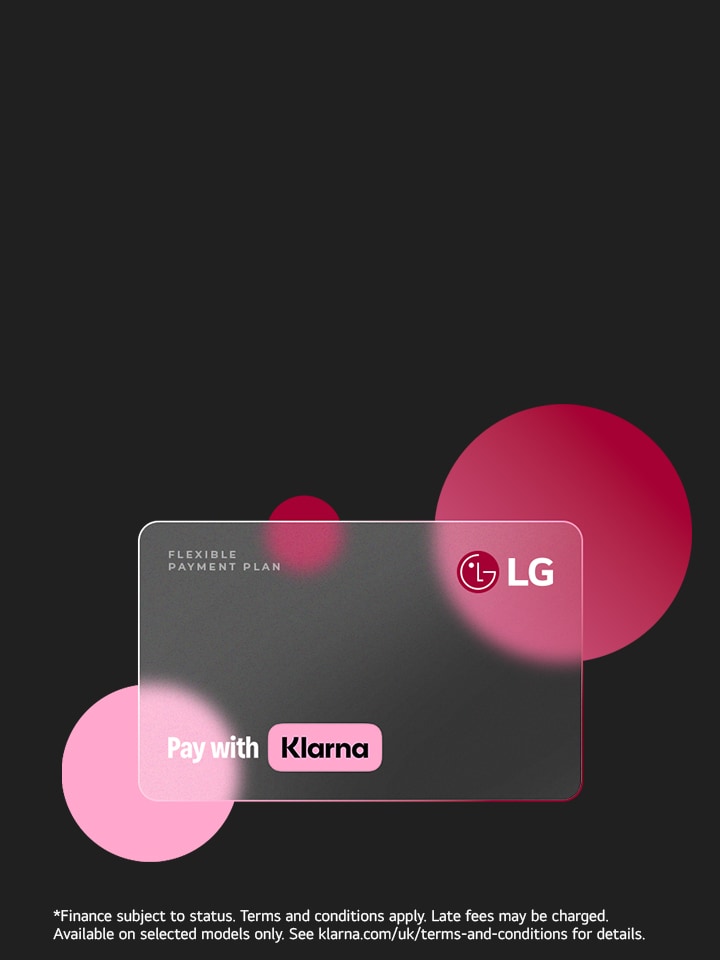 LG Finance Card with Klarna logo on LG card