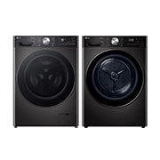 Front view of 13kg Washing Machine & 10kg Dryer, Black F4Y913BCTA1.FDV1