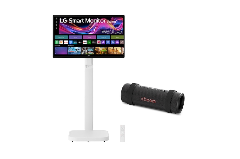 Front view with remote control