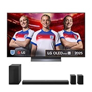 front view and Front angle view of LG Sound Bar USC9S and Woofer