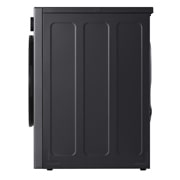 This RHX7010TBB black model standalone image shot in the white background show the side shot of the machine