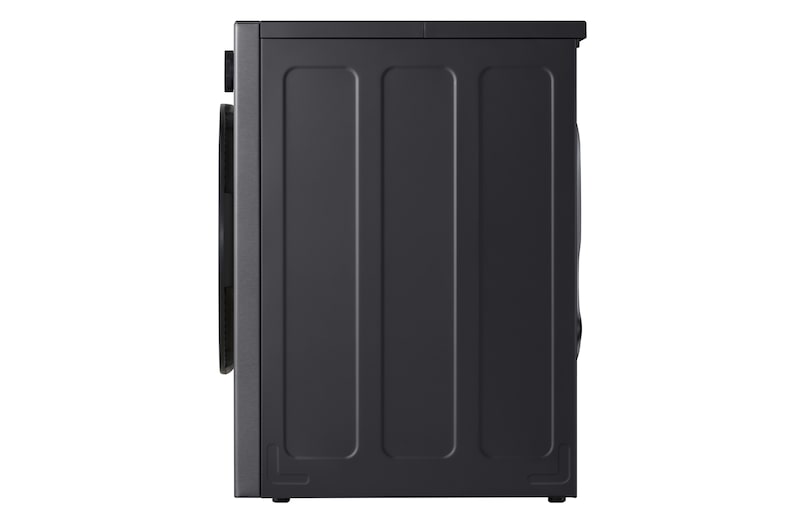 This RHX7010TBB black model standalone image shot in the white background show the side shot of the machine