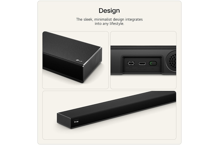 3 angle shots showing the  sound suite H7 sleek minimalist design harmoniously integrates into any lifestyle