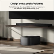 Feature card Design that Speaks Volumes - W7 has versatile design that allows upright or horizontal placement for seamless integration