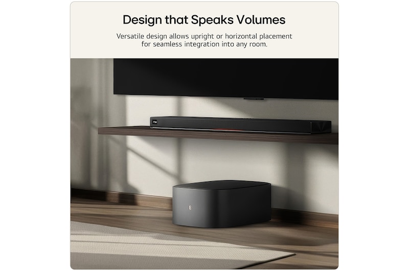 Feature card Design that Speaks Volumes - W7 has versatile design that allows upright or horizontal placement for seamless integration