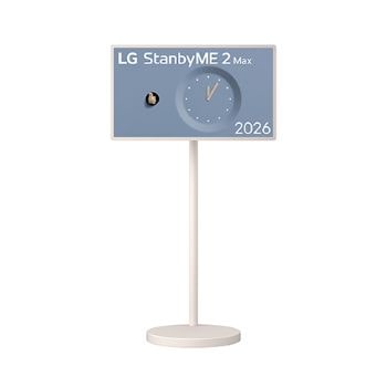 Front view of 32 inch LG StanbyME 2 Max LX6 Movable Screen 2026 32LX6BPGA