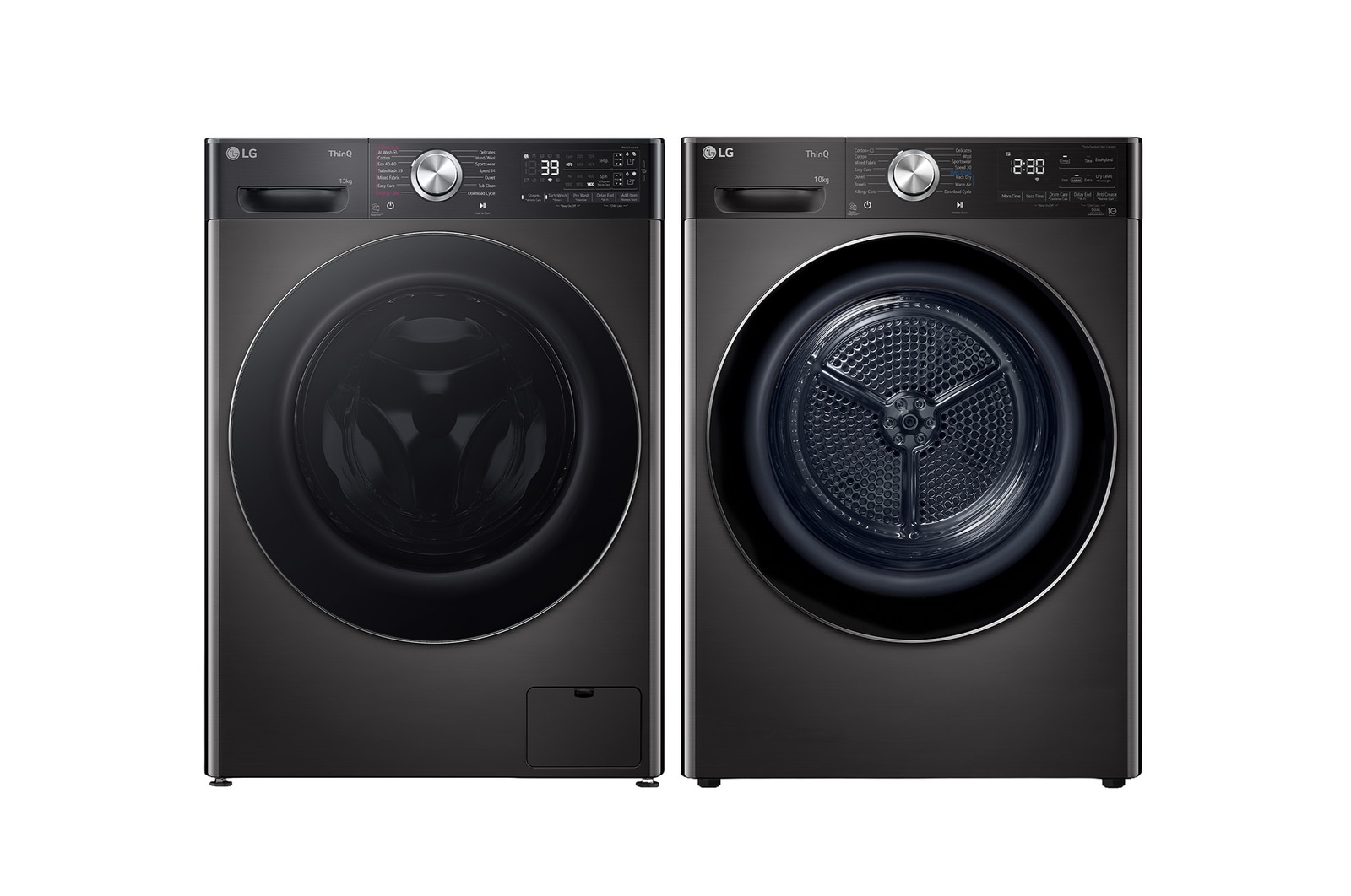 Front view of 13kg AI DD™ ezDispense™ Washing Machine + 10kg Dual Inverter Heat Pump™ Tumble Dryer Bundle F4Y913BCTA1.FDV11