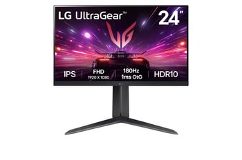 LG UltraGear 24GS65F 24インチモニター 24 (60.96cm) UltraGear™ Full HD IPS gaming monitor | 180Hz, IPS