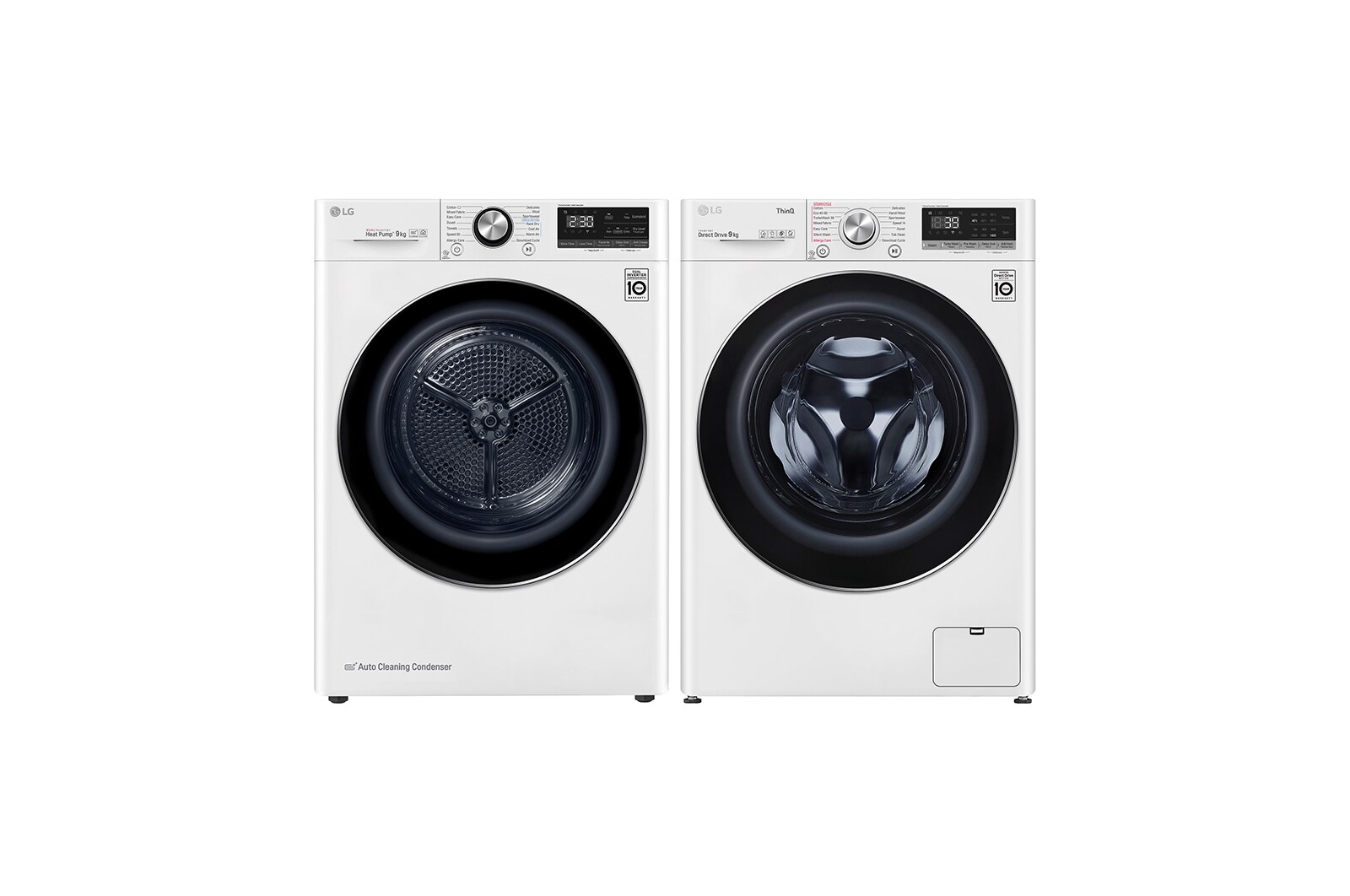 Front view of 9kg Washing Machine AI DD™, White F4V909WTSE.FDV909W
